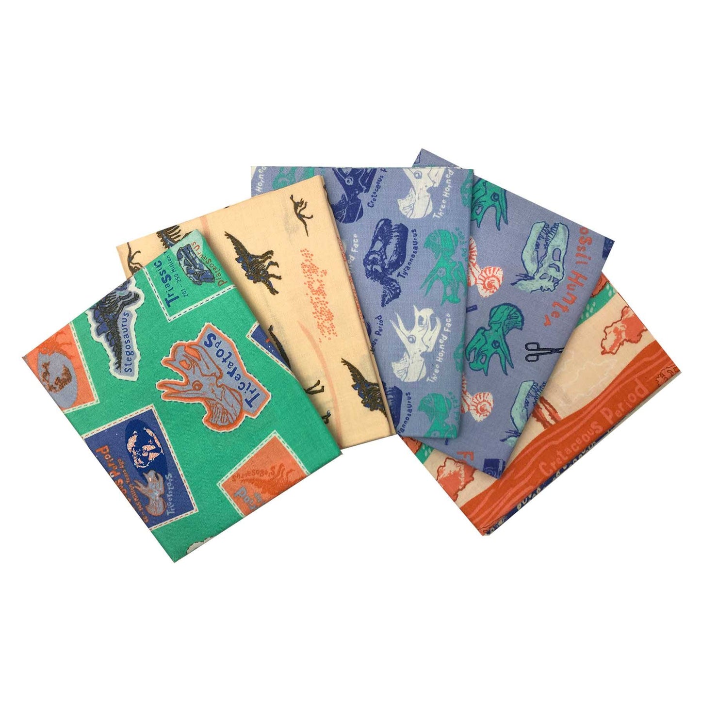 Explore the plains fat Quarter Bundle, Natural History Museum, Dinosaur fabric - The Quilt Sanctuary
