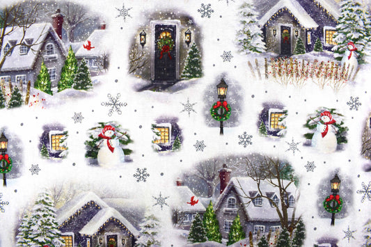 Traditional Christmas fabric, Cotton Quilting Fabric, Price by the Half Metre - The Quilt Sanctuary