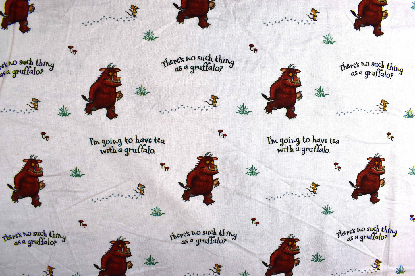 Gruffalo fabric, No such things as a gruffalo, Quilting Fabric, Cotton Fabric - Price by the Half Metre - The Quilt Sanctuary