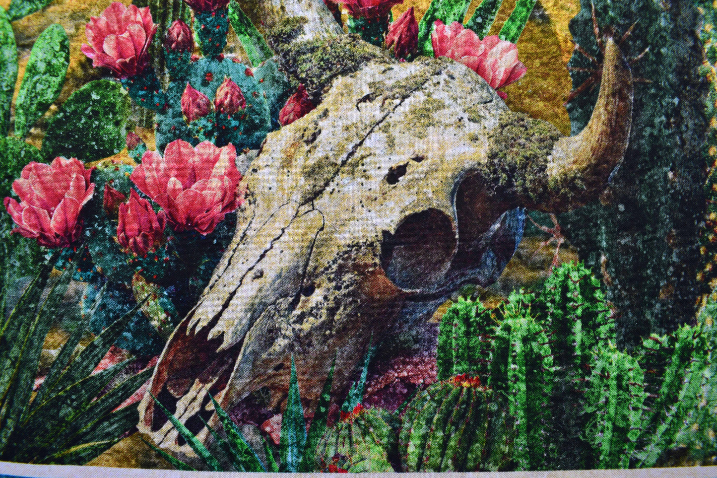 Sedona Spirit Fabric Panel for Quilting, Desert Landscape Cotton Quilt Panel