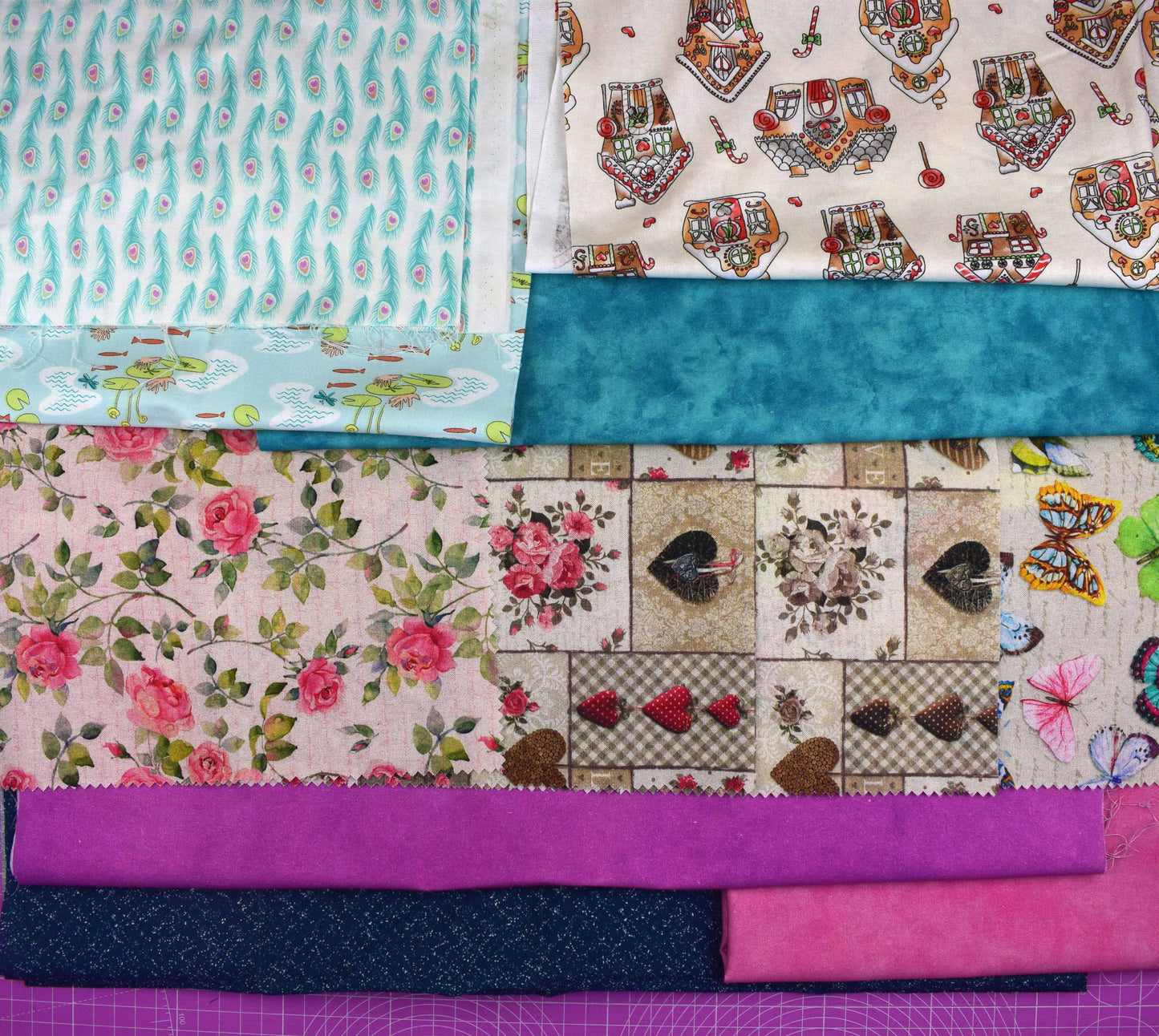 Scrap Bag of Quilting Fabric, 100% Cotton Quilting Fabric