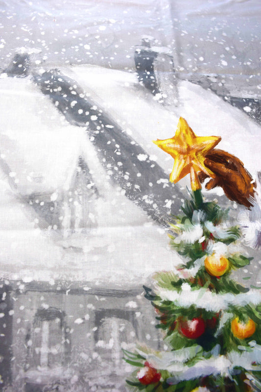 Santa clause fabric panel, cotton Quilting panel - The Quilt Sanctuary