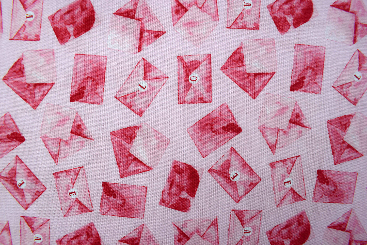 Love Letters Fabric, Valentine day, Quilting fabric, cotton fabric - Price by the Half Metre