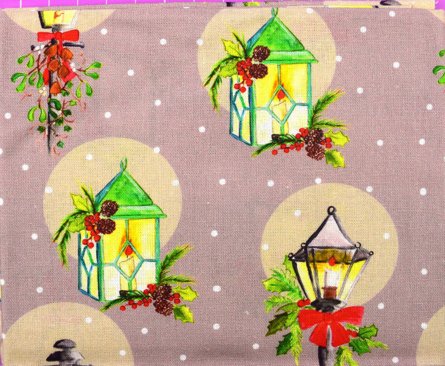 Ice Skating Fat Quarter Bundle, Quilting Fabric, Cotton Christmas Fabric,