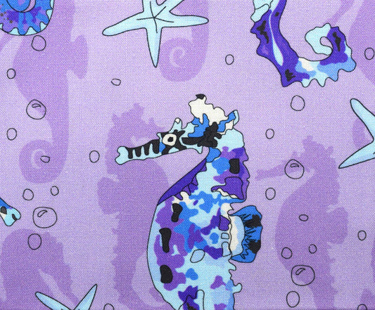 sea in colour, tropical fish, The Crafty Lass, Organic Cotton Fat Quarters, quilting fabric - The Quilt Sanctuary