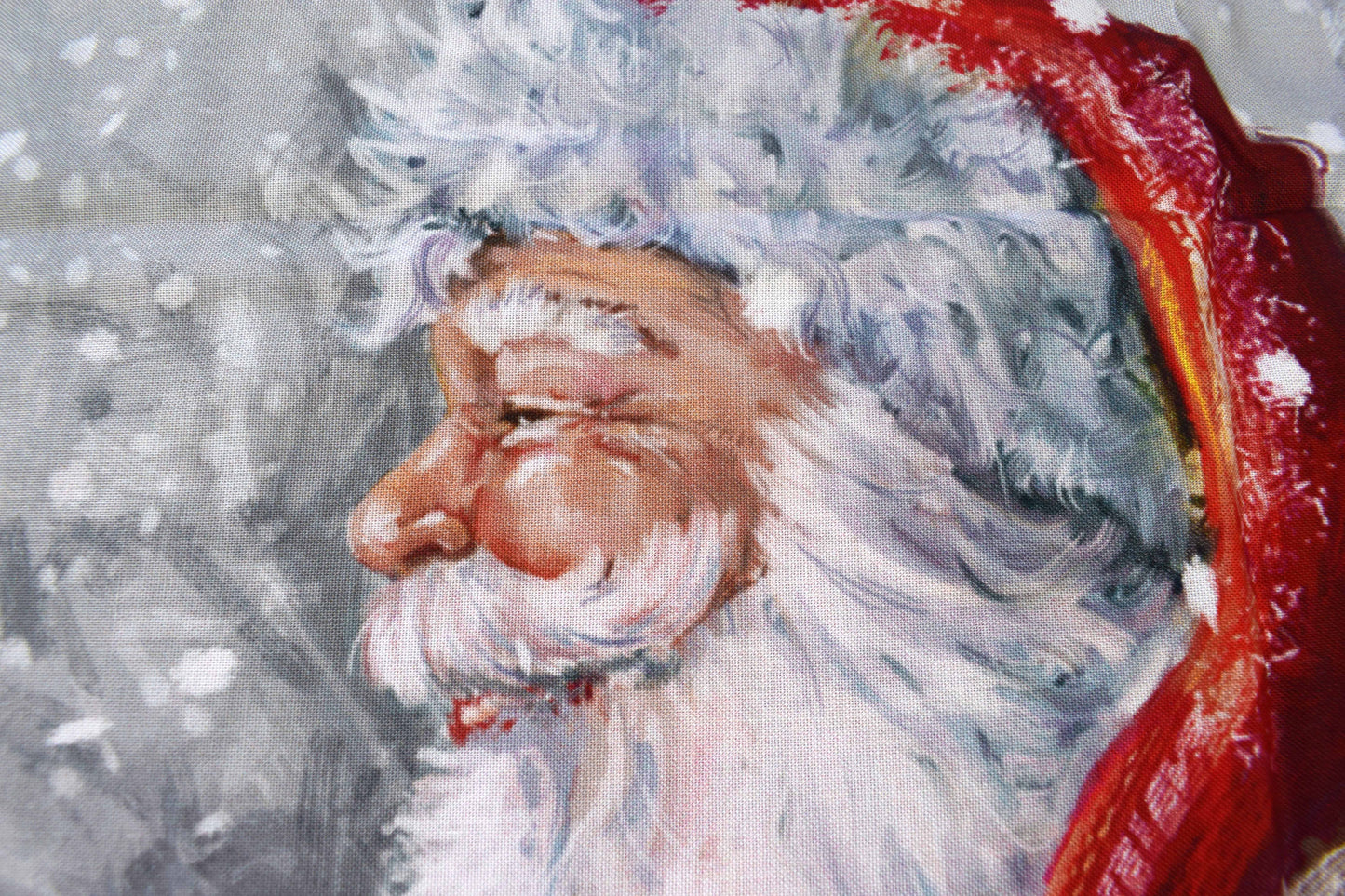 Santa clause fabric panel, cotton Quilting panel