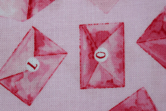 Love Letters Fabric, Valentine day, Quilting fabric, cotton fabric - Price by the Half Metre - The Quilt Sanctuary