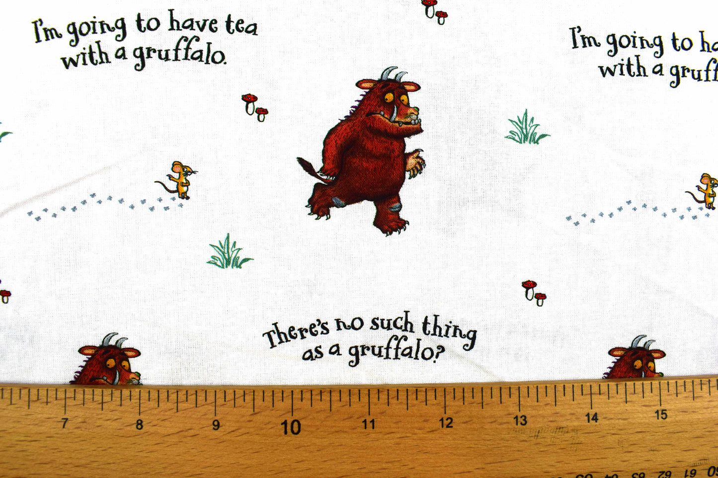 Gruffalo fabric, No such things as a gruffalo, Quilting Fabric, Cotton Fabric - Price by the Half Metre - The Quilt Sanctuary