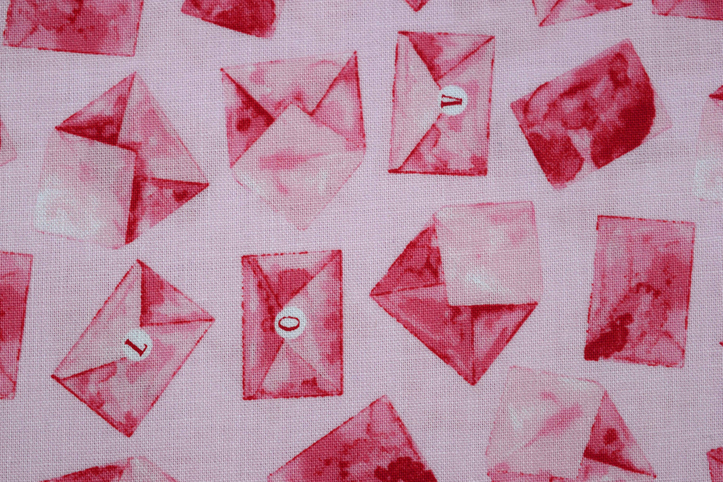 Love Letters Fabric, Valentine day, Quilting fabric, cotton fabric - Price by the Half Metre