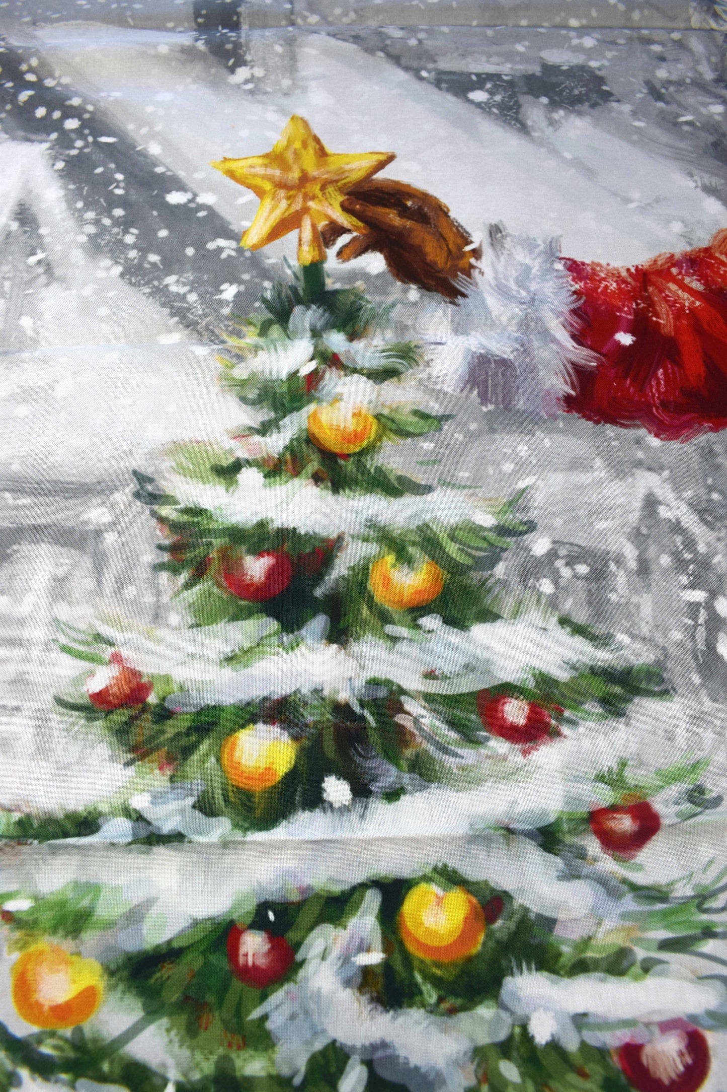 Santa clause fabric panel, cotton Quilting panel