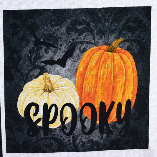 Halloween table mat and coaster panel, Quilting panel, Halloween digital panel, Black cat Capers - NOT READY MADE - The Quilt Sanctuary