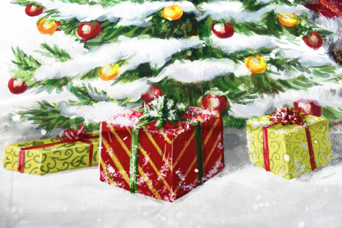 Santa clause fabric panel, cotton Quilting panel