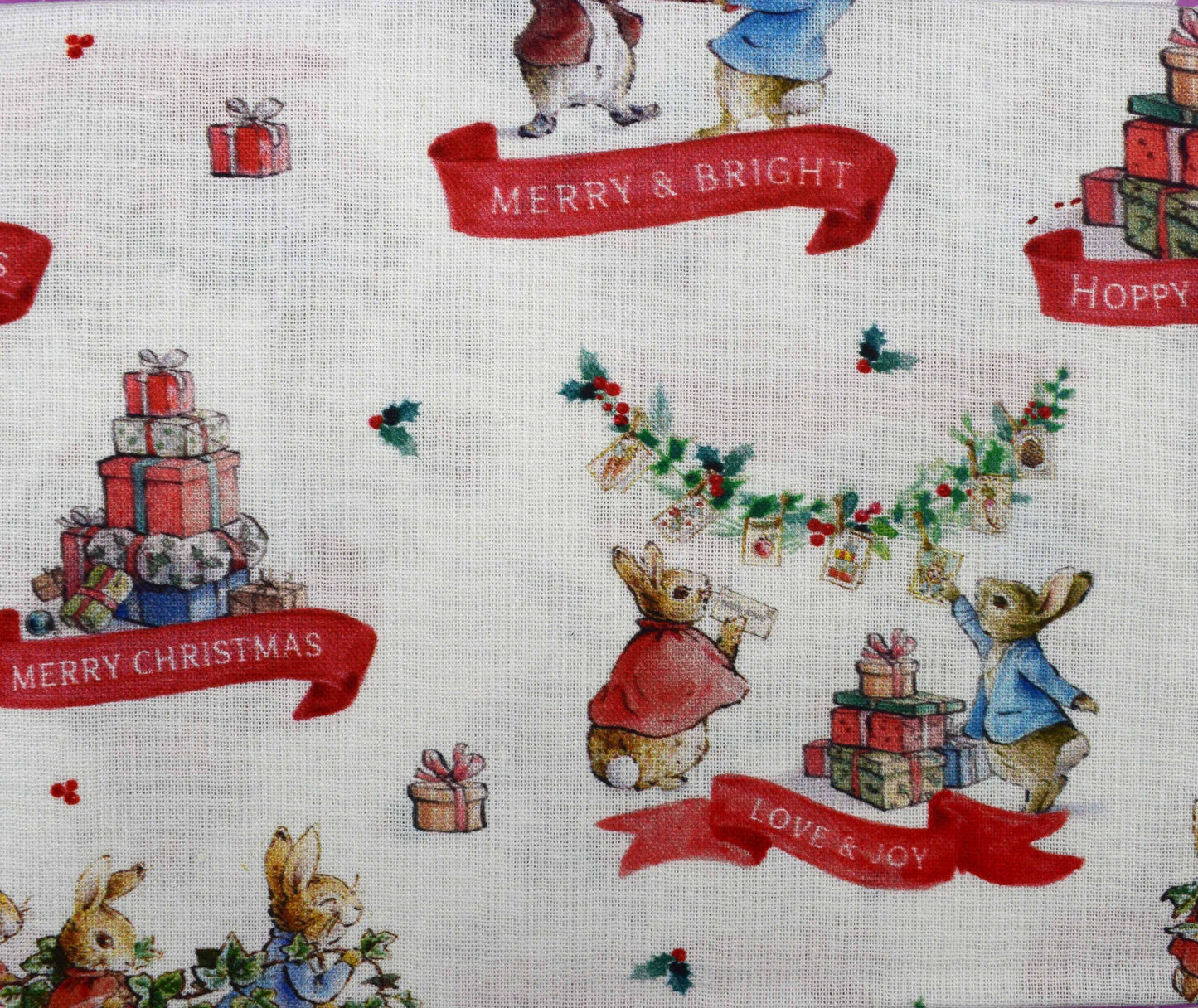 Peter Rabbit Christmas fabric collection, Hoppy Holidays, Quilting Fabric - The Quilt Sanctuary