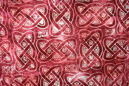 Rose Celtic knot fabric , Quilting fabric, cotton fabric - Price by the Half Metre - The Quilt Sanctuary