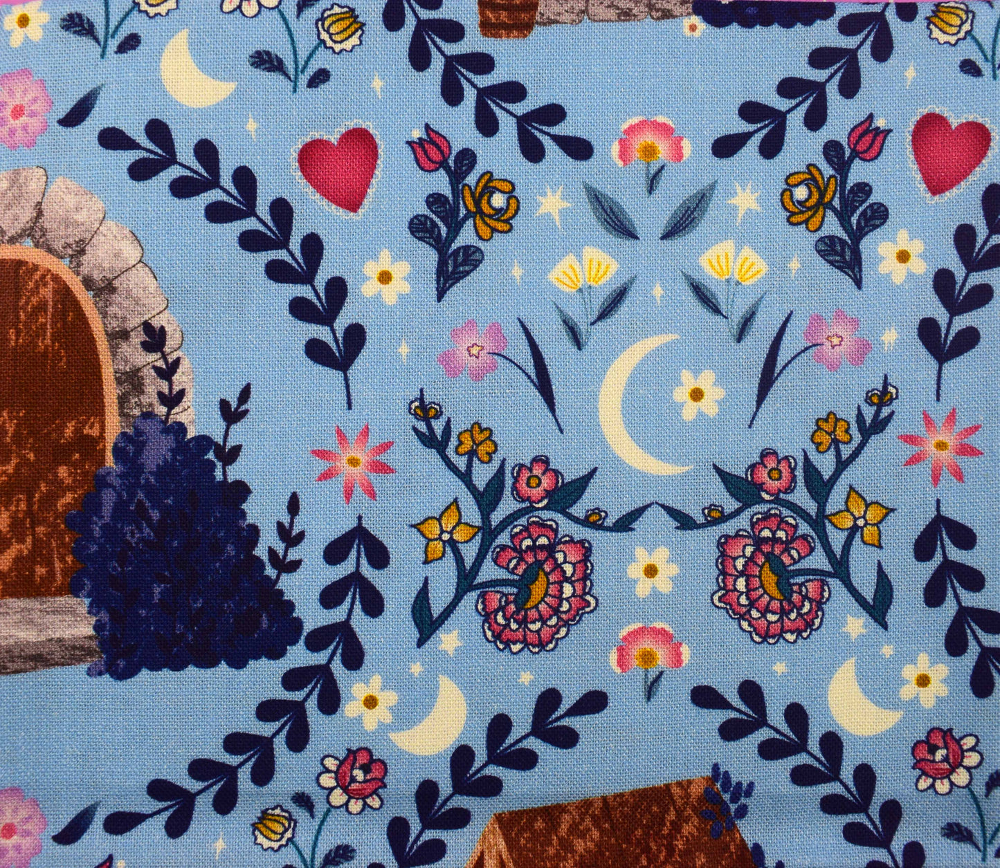 Enchanted Cottage by Kimberley Hind, fat Quarter Bundle, Cotton Quilting Fabric