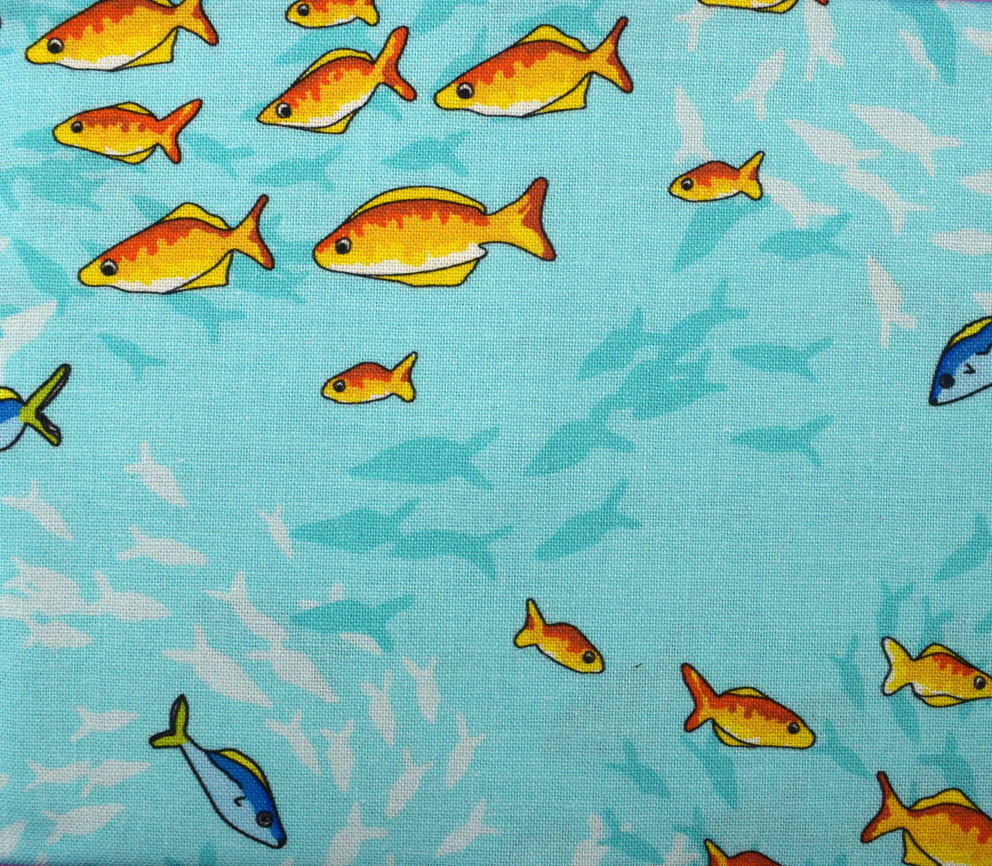 sea in colour, tropical fish, The Crafty Lass, Organic Cotton Fat Quarters, quilting fabric - The Quilt Sanctuary
