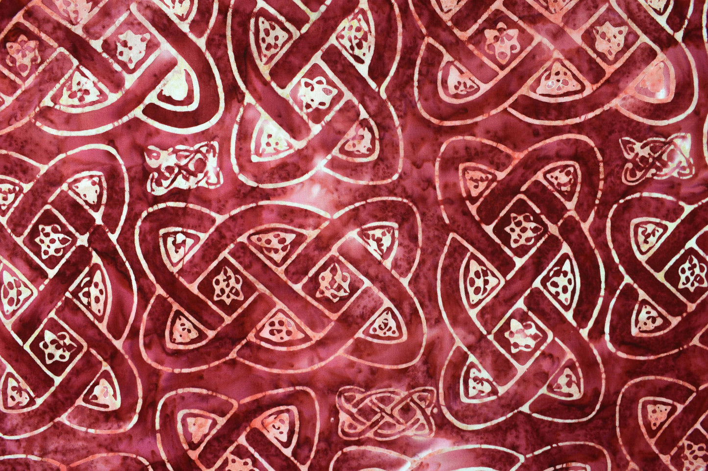 Rose Celtic knot fabric , Quilting fabric, cotton fabric - Price by the Half Metre - The Quilt Sanctuary