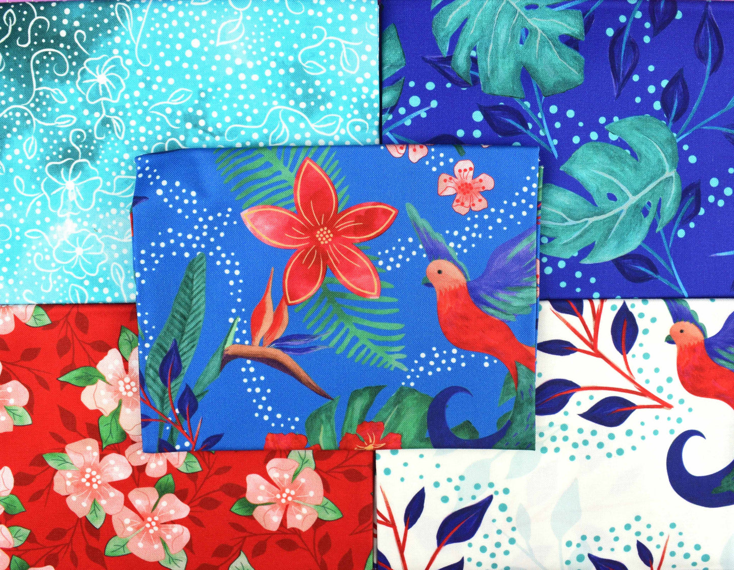 Birds of Paradise by Sarah Payne, cotton quilting fabric - The Quilt Sanctuary