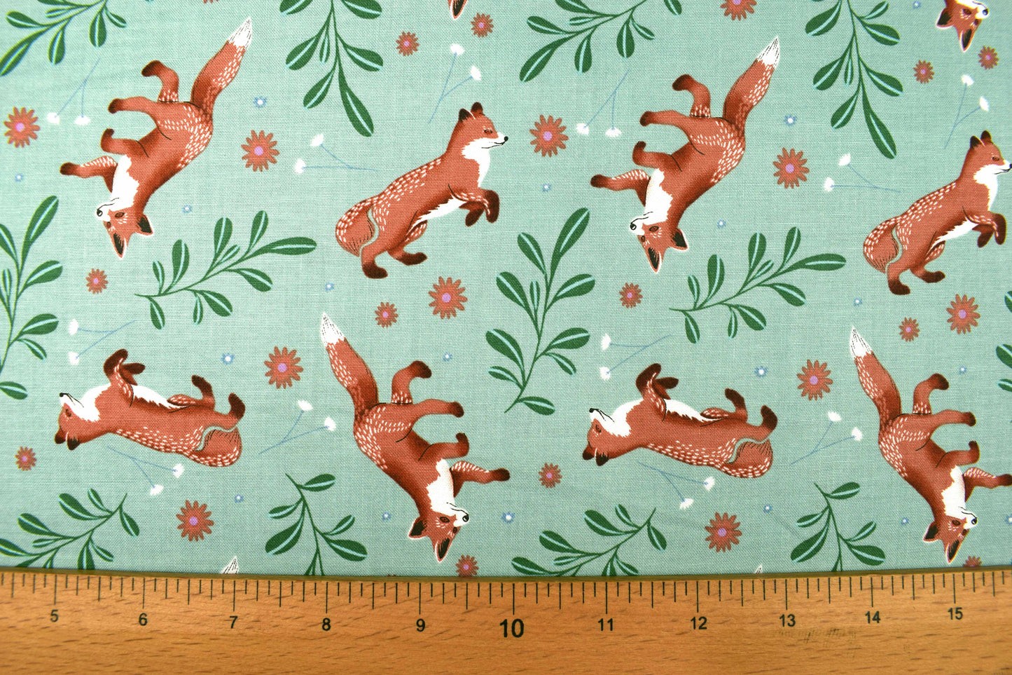 Fox fabric, cotton fabric, woodland Magic, Quilting Fabric - Price by the Half Metre - The Quilt Sanctuary