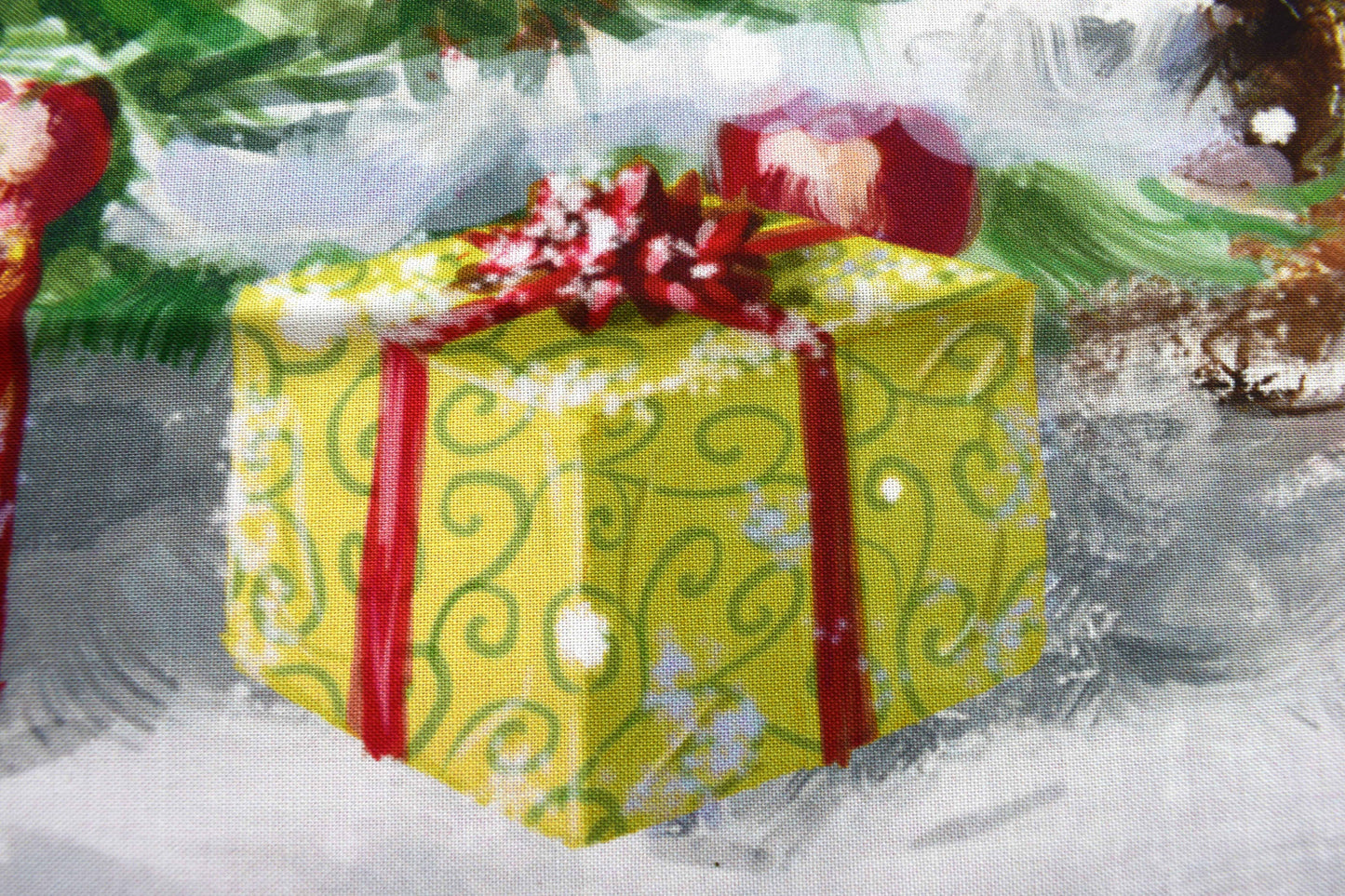 Santa clause fabric panel, cotton Quilting panel
