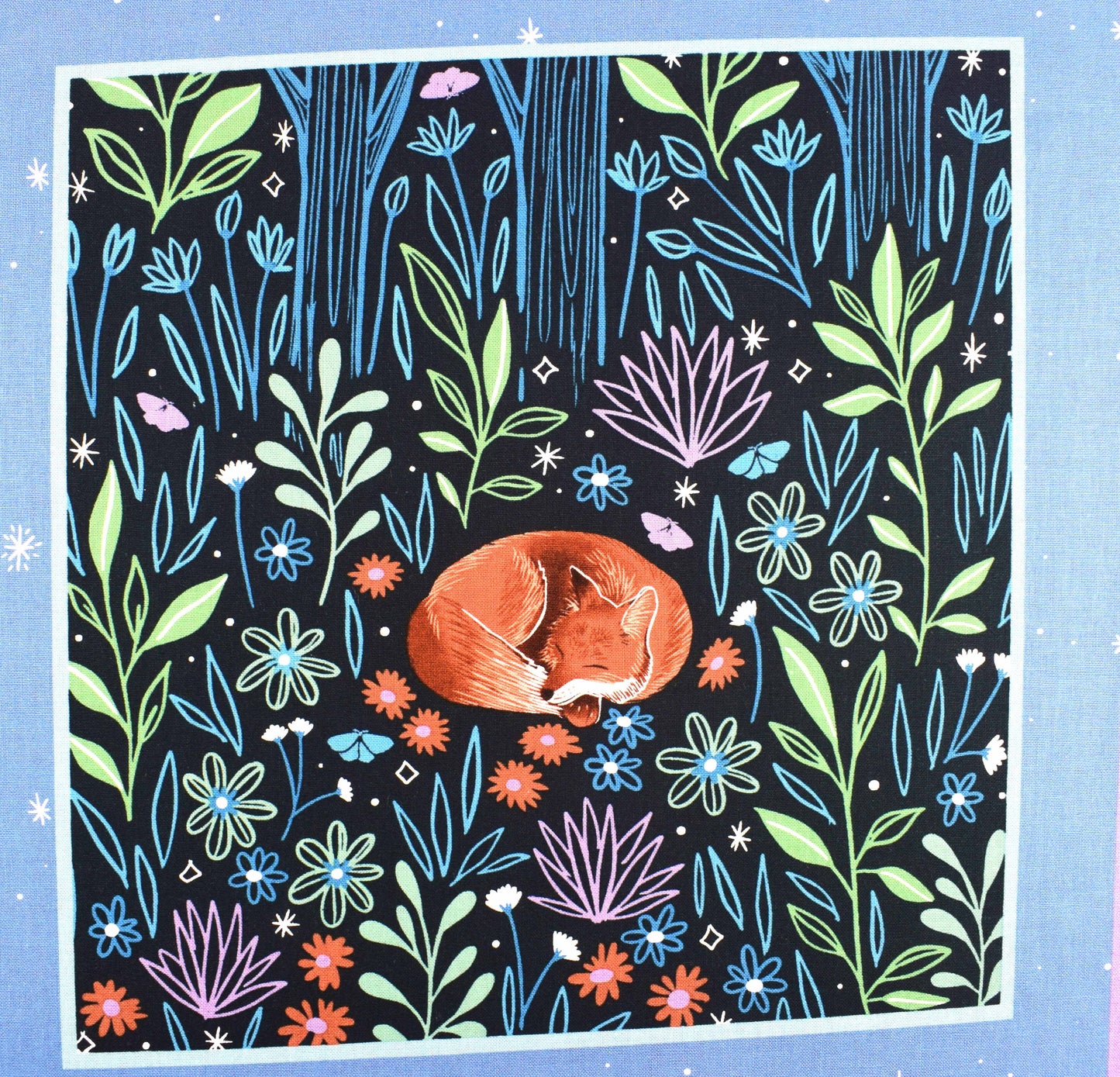 Woodland Magic fabric panel, Quilting panel,woodland creatures, quilting fabric - The Quilt Sanctuary