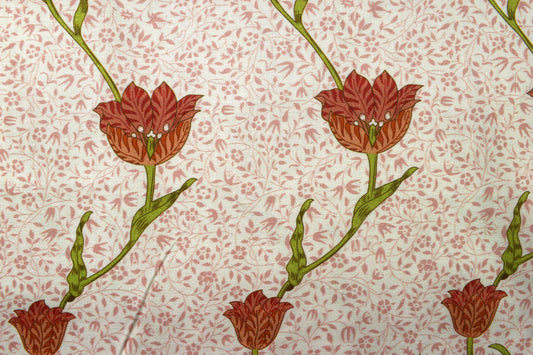 William Morris Garden Tulip, Sweet Symphony, organic Quilting fabric, cotton fabric - Price by the Half Metre - The Quilt Sanctuary