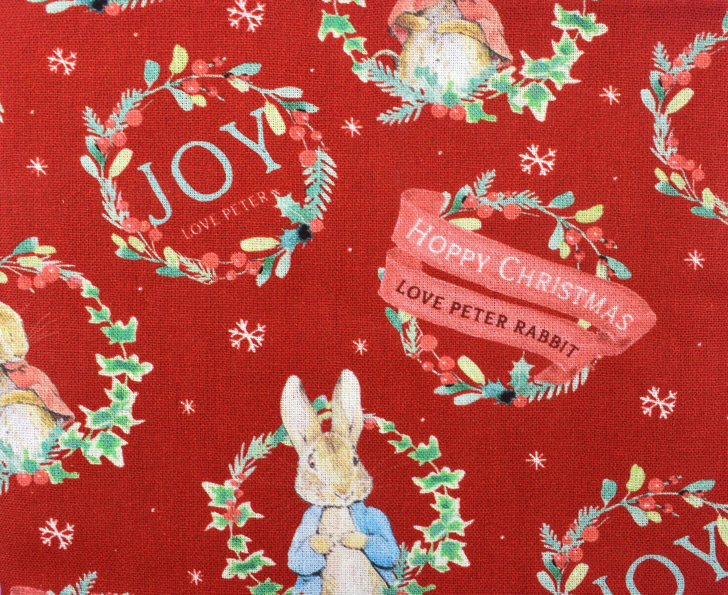Peter Rabbit Christmas fabric collection, Hoppy Holidays, Quilting Fabric - The Quilt Sanctuary