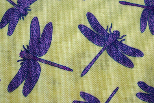 Dragonfly fabric, quilting fabric, makower fabric, insect fabric, bug fabric, Price by the Half Metre - The Quilt Sanctuary
