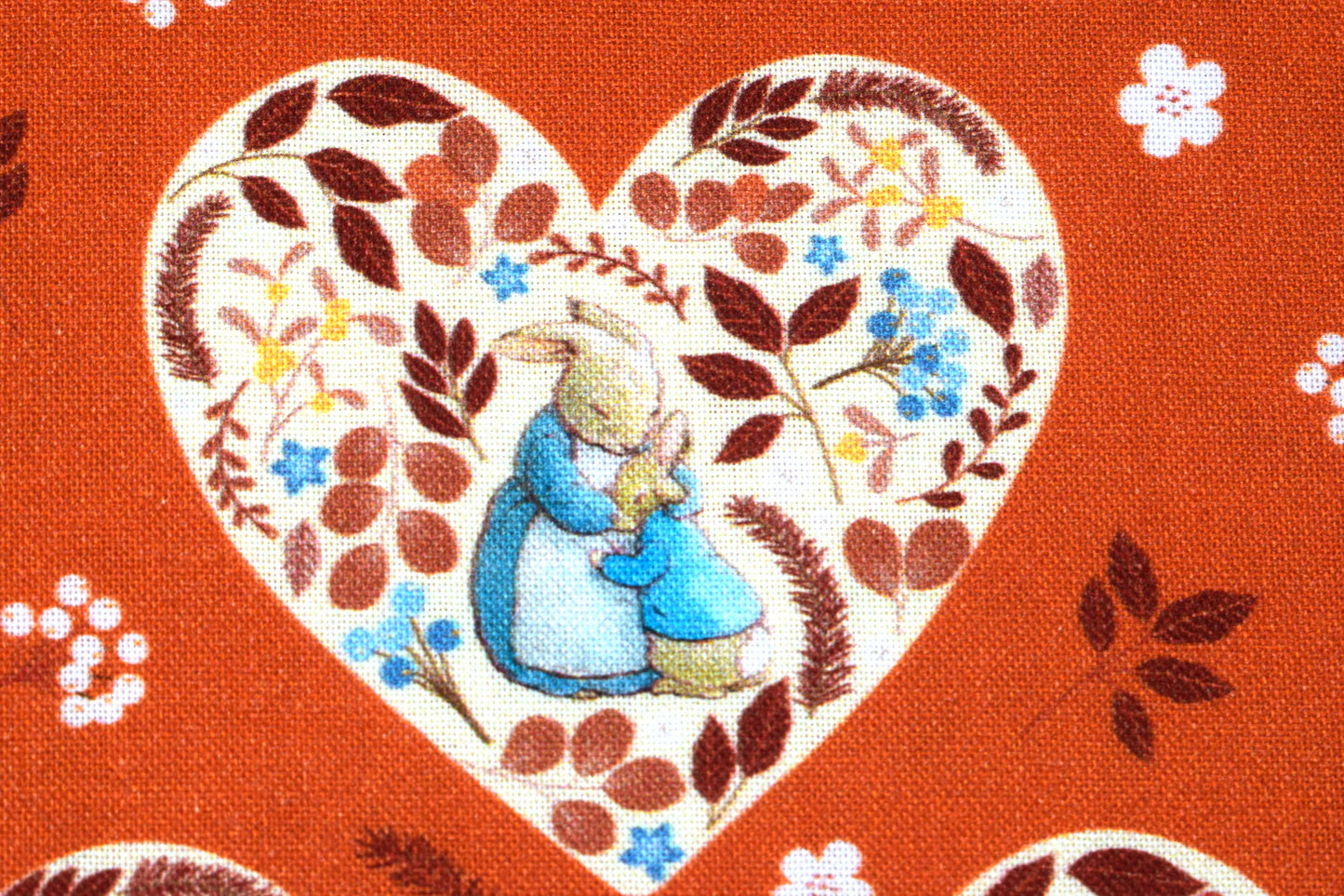 Orange Peter Rabbit quilting fabric, Peter Rabbit, Beatrix Potter - Price by the Half Metre - The Quilt Sanctuary