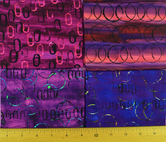 Bold Geometric Cotton Fabric Bundle for Quilting, Patchwork & Sewing Crafts
