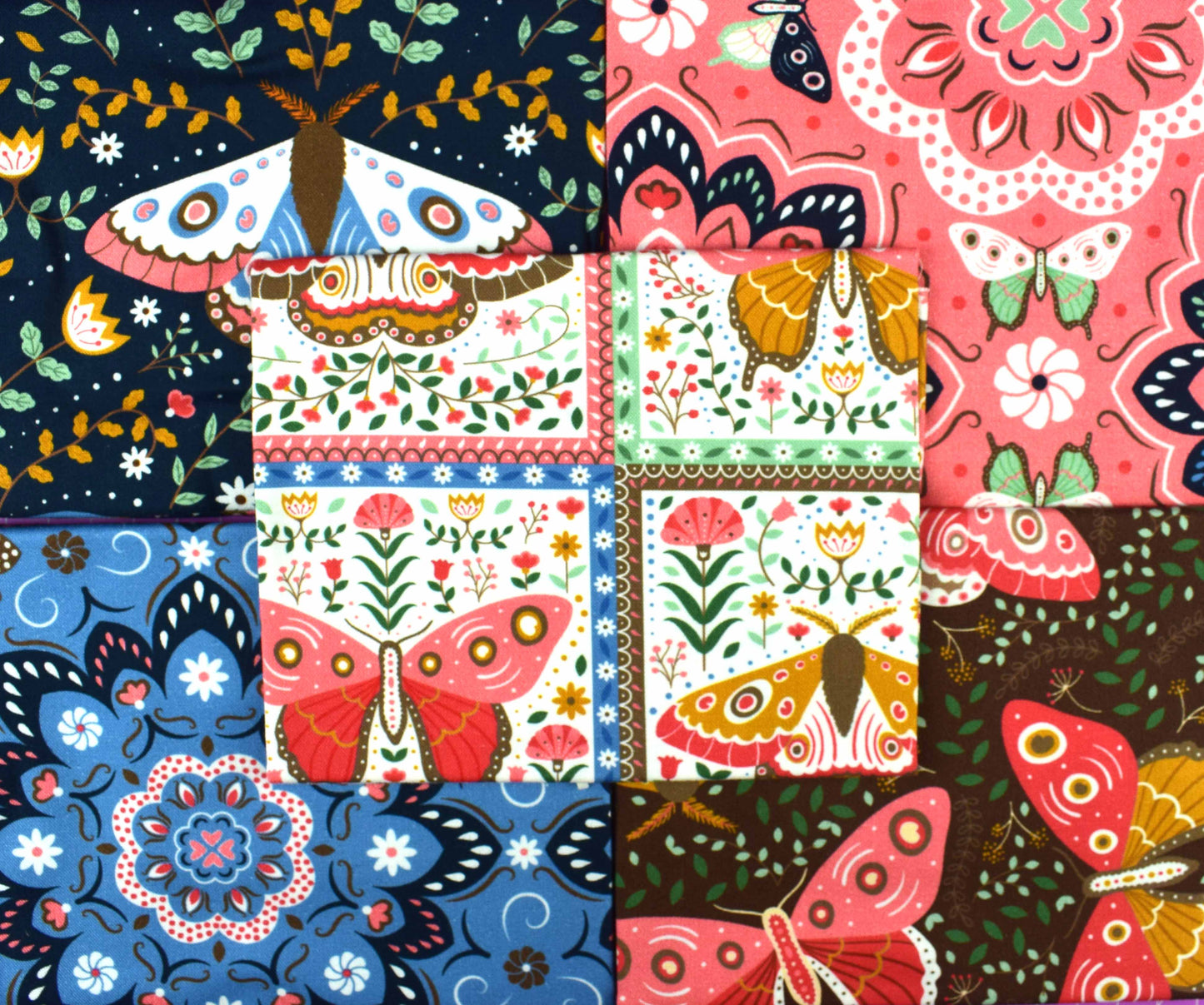 Butterfly fat Quarter Bundle, quilting fabric by Alexander Holt - The Quilt Sanctuary