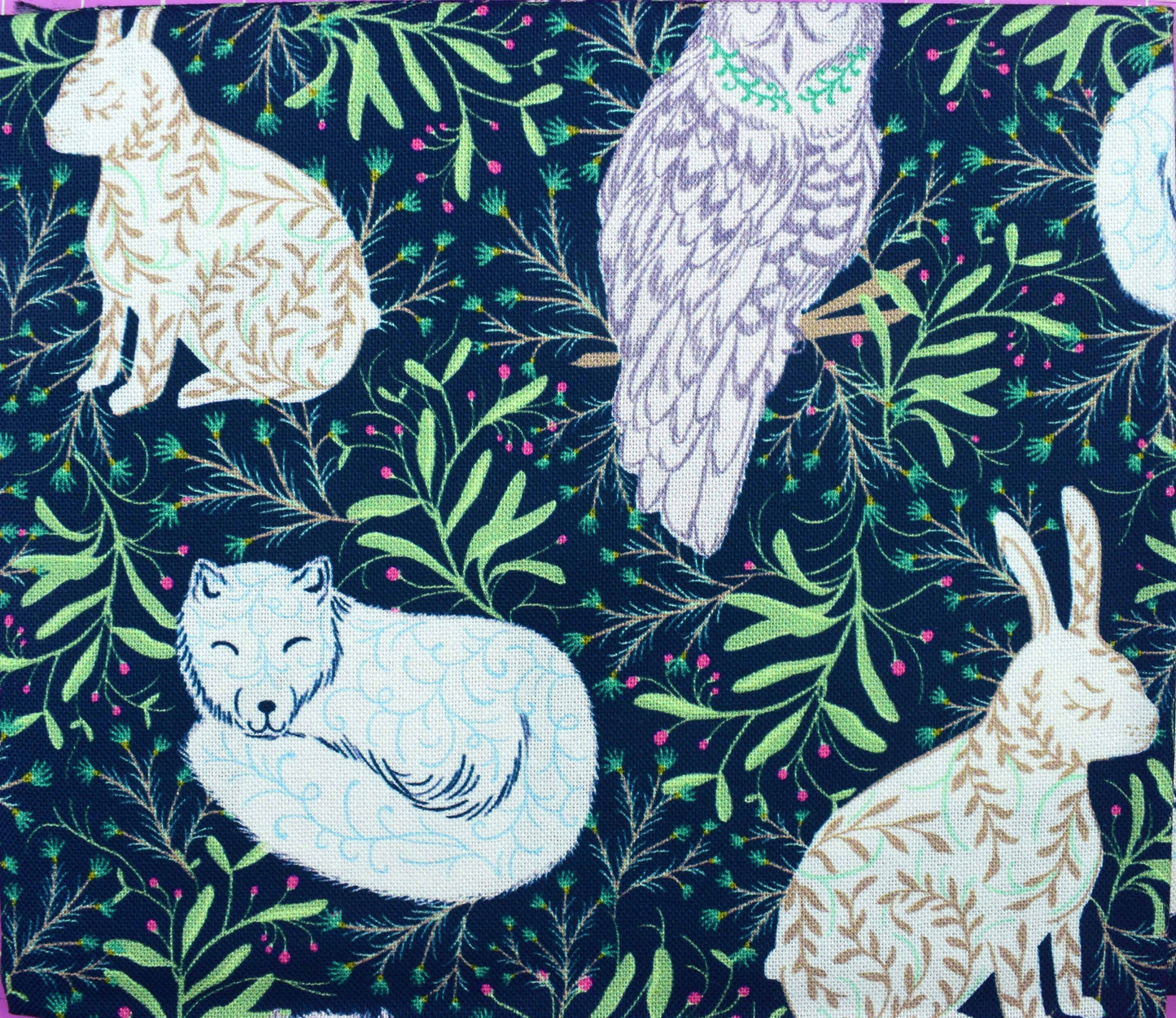 Frosty Arctic Animals Quilting Fabrics Bundle