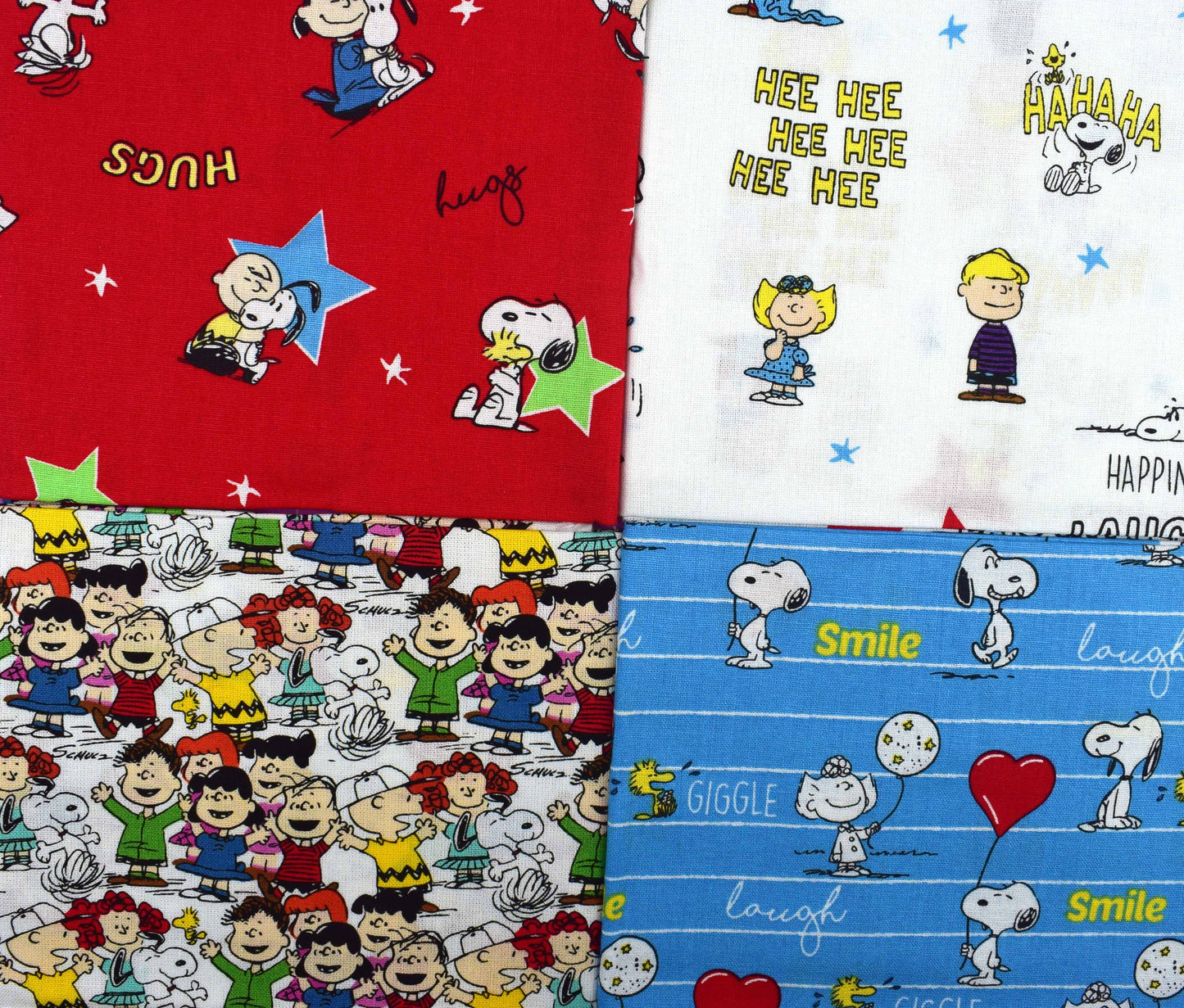 Peanuts Fat Quarter bundle, cotton quilting fabric - The Quilt Sanctuary
