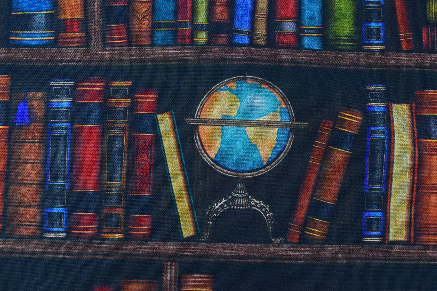 Book fabric, Library cotton quilting fabric - Price by the Half Metre