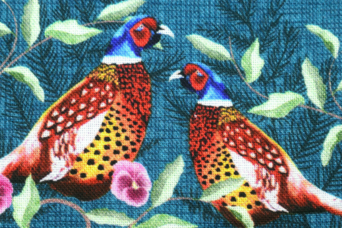 Country Pheasant Wreath Quilting Cotton - Price by the Half Metre