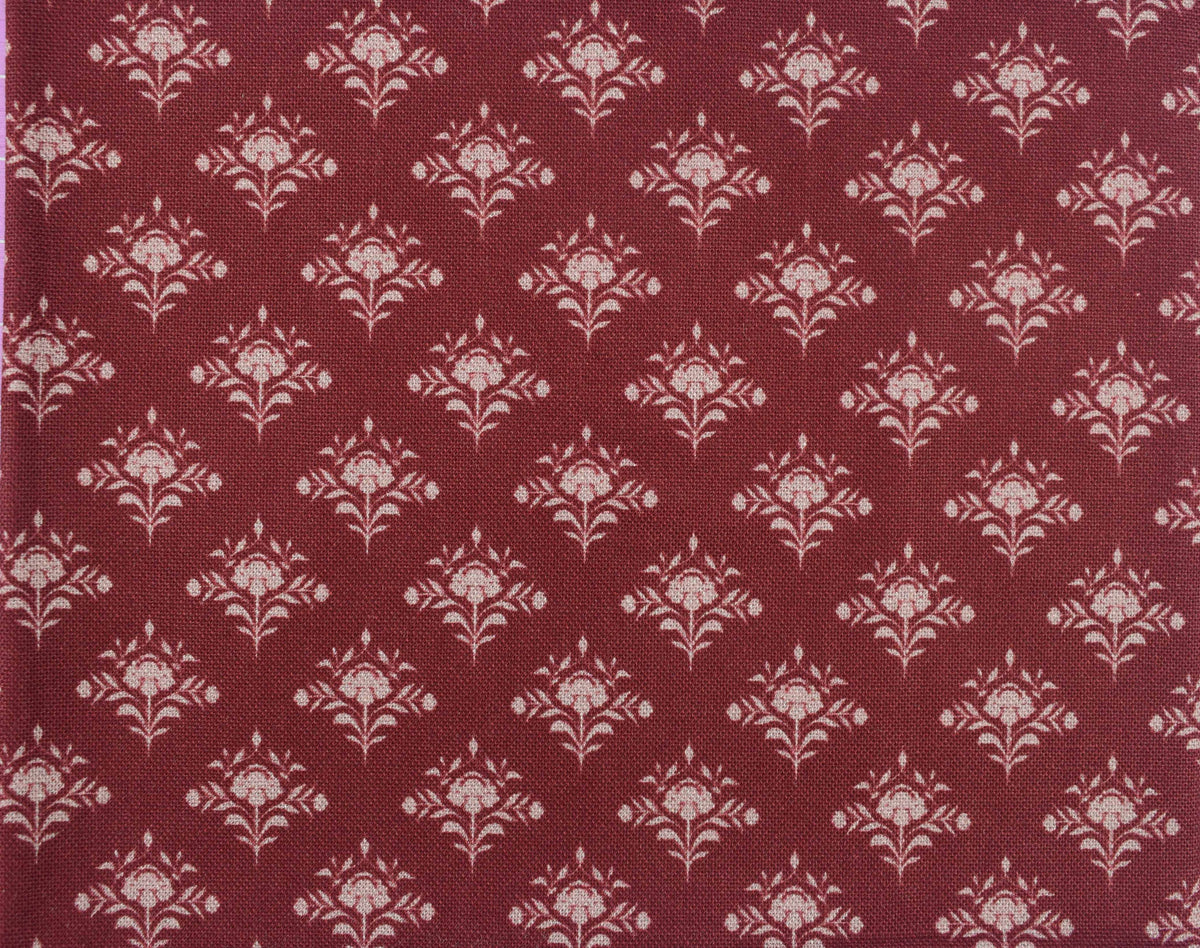Painted vintage floral and blender Quilting fabric bundle