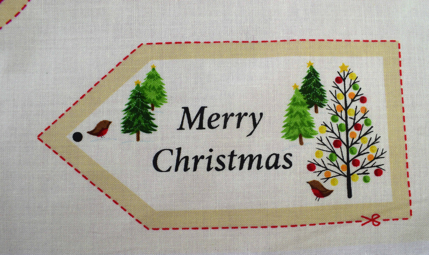 Christmas Stocking fabric advent panel, re-usable advent calendar