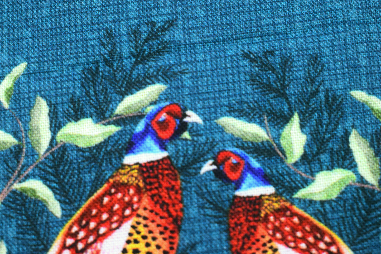 Country Pheasant Wreath Quilting Cotton - Price by the Half Metre