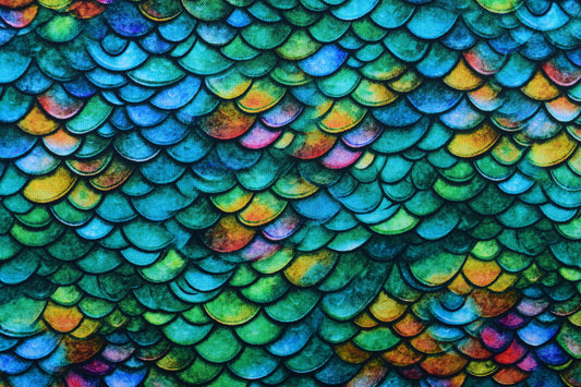 Green Dragon scales fabric , Quilting fabric, Dragon Song - Price by the Half Metre - The Quilt Sanctuary
