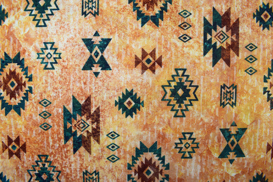 Navajo Motif Fabric, Sedona Spirit Quilt Cotton - Price by Half Metre - The Quilt Sanctuary