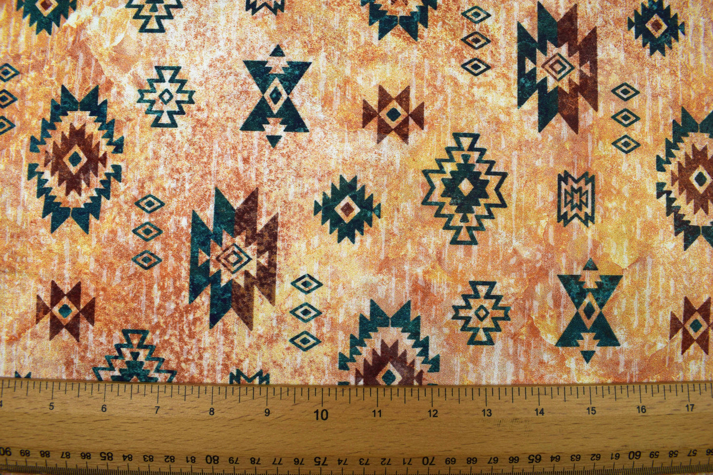 Navajo Motif Fabric, Sedona Spirit Quilt Cotton - Price by Half Metre