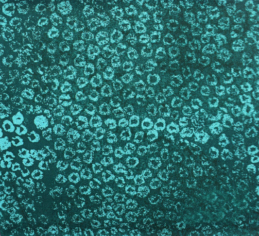Teal and Purple Fat Quarter Bundle - 5 Piece Fabric Set