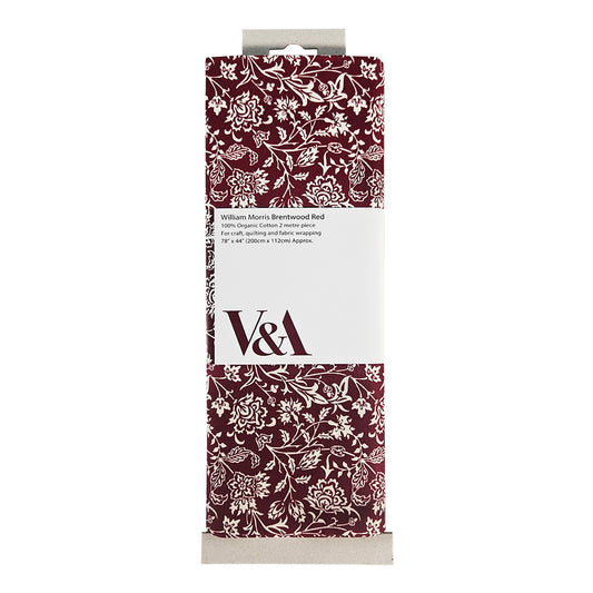 William Morris Brentwood Red – 100% organic cotton – 2m piece – Mini Bolt - The Quilt Sanctuary