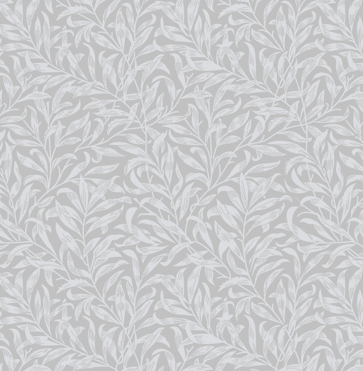 William Morris Willow Bough, Silver Quilting fabric, cotton fabric - Price by the Half Metre - The Quilt Sanctuary