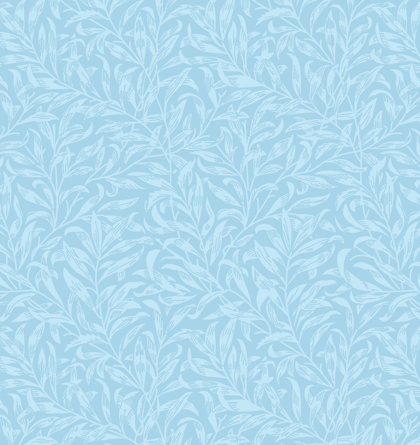 William Morris Willow Bough, Light Blue Quilting fabric, cotton fabric - Price by the Half Metre - The Quilt Sanctuary