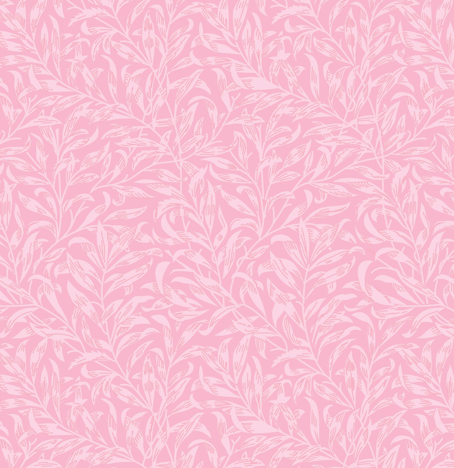 William Morris Willow Bough, Pale Pink Quilting fabric, cotton fabric - Price by the Half Metre - The Quilt Sanctuary