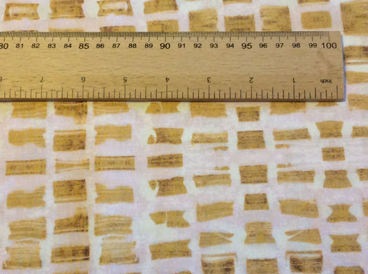 yellow geometric fabric, geometric quilting fabric, makower fabric, yellow block fabric, Price by the Half Metre The Quilt Sanctuary