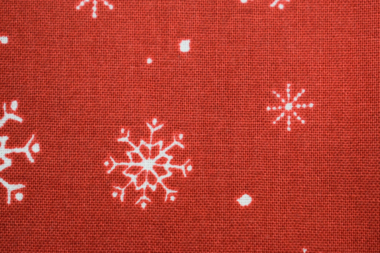 Red Snowflake fabric, christmas fabric, quilting fabric, Just Chillin, - Price by the Half Metre The Quilt Sanctuary