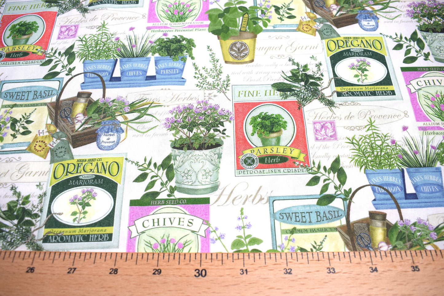 herb fabric bundle, Fat Quarter bundle, herb fabric, quilting fabric, The Quilt Sanctuary