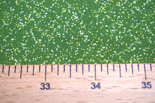 speckled lime green fabric, green Quilting fabric, cotton fabric, cosmos fabric, green fabric, Price by the Half Metre The Quilt Sanctuary